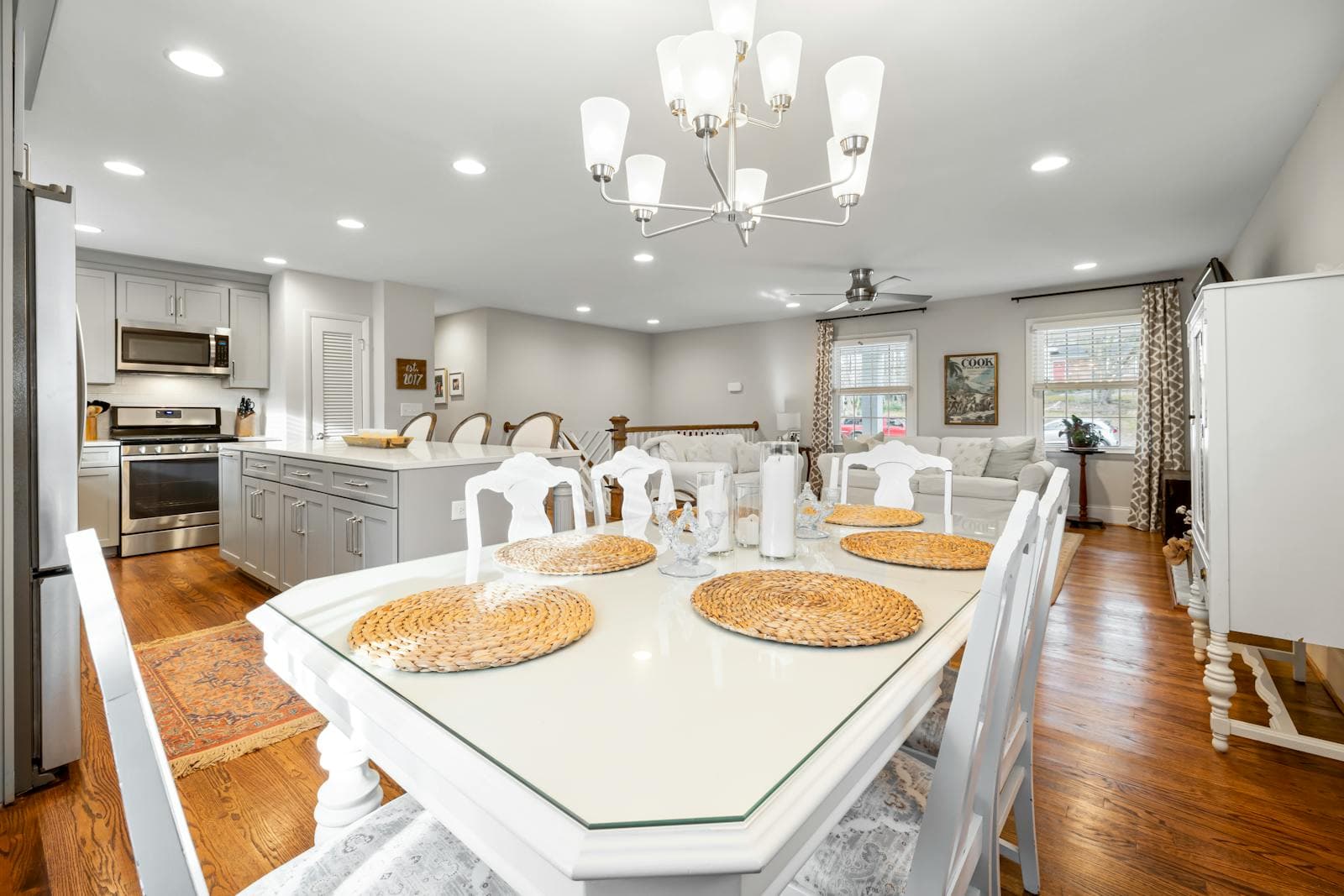 Finished kitchen dining space reference for the mock quote pack