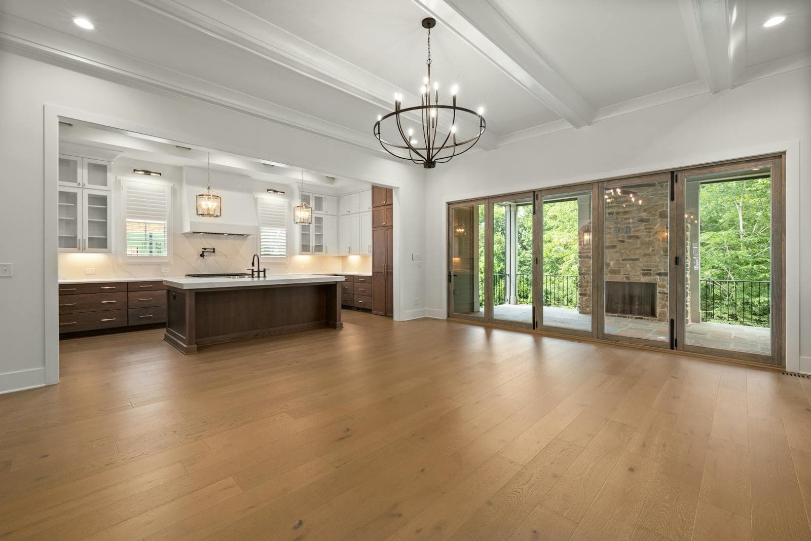 Beautifully finished open-plan kitchen used on the mock quote pack cover