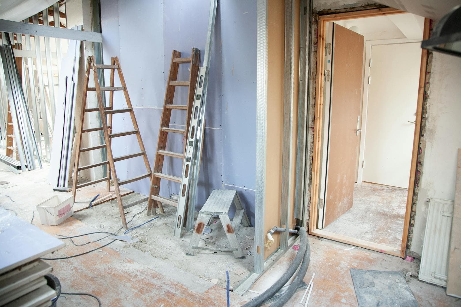 Interior renovation work being turned into an estimate and quote